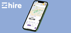 Ordering Your Rental Car Through the eZhire App