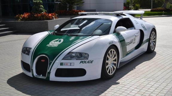Police car collection in Dubai